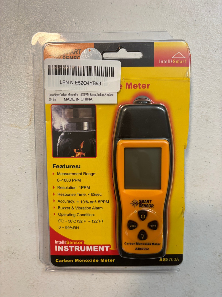 Carbon Monoxide Meter Sensor AS8700A Smart Sensor Handheld
