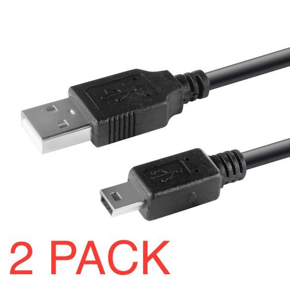2x Pack Controller Charger Cable Cord Fits PS3 Sony PlayStation 3 / PS Move