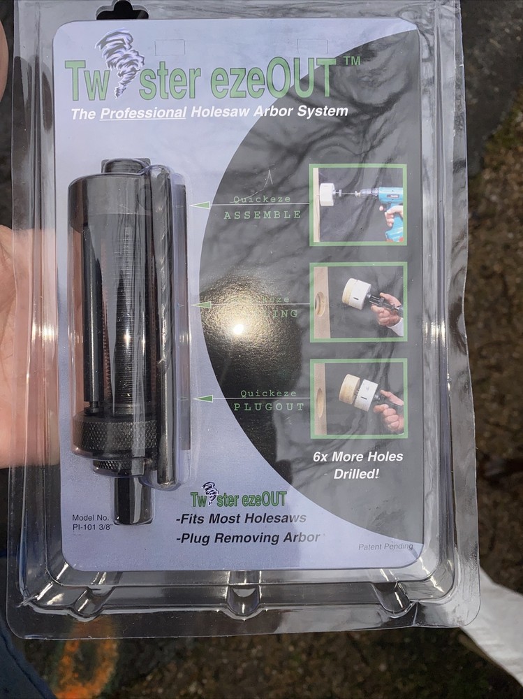 TWISTER EZEOUT PLUG REMOVING ARBOR HOLESAW