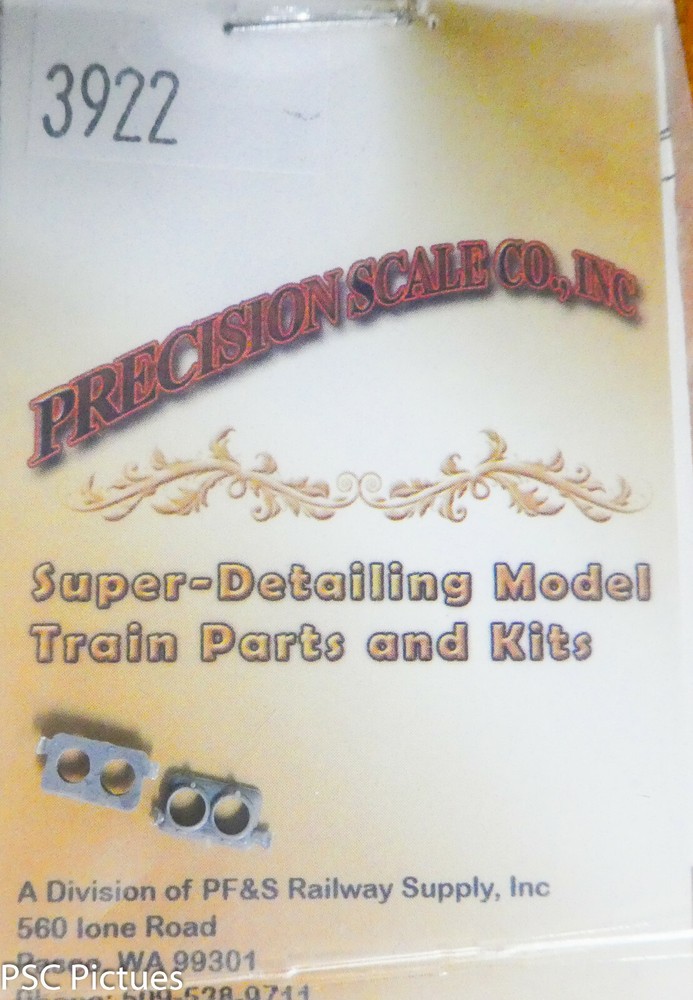 Precision Scale HO #3922 Headlights, Pyle Type Horizontal, 2nd Generation Diesel