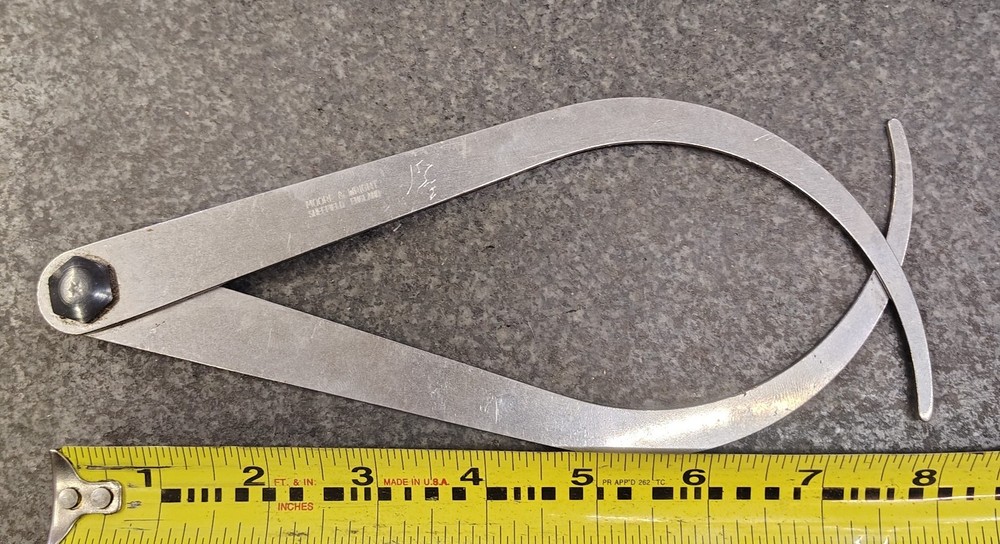 🗽MOORE & WRIGHT 10 ID / OD CALIPER MACHINIST/ TOOLMAKER EXCELLENT CONDITION