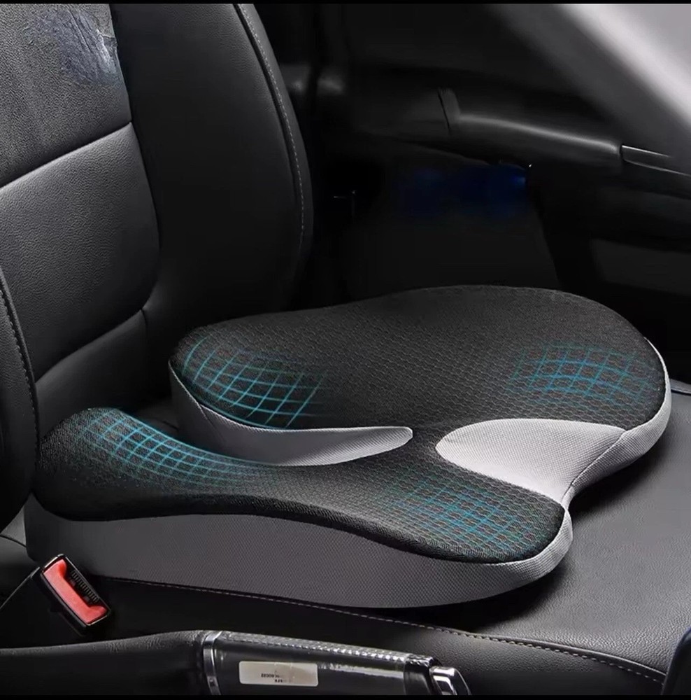 Memory Foam Prostate Cushion Tailbone Sciatica Back Pain Relief Comfy Car Seat