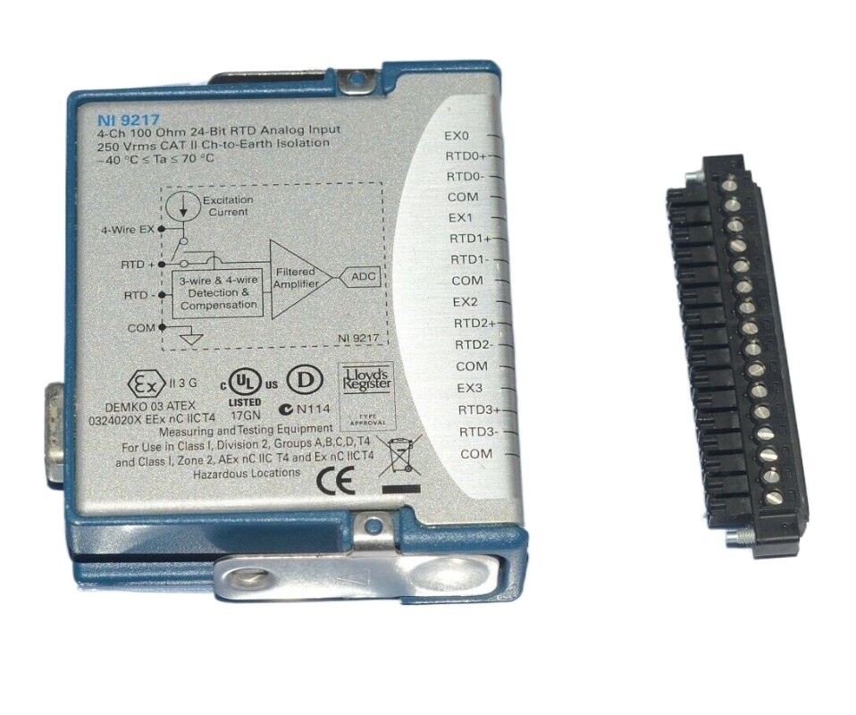 National Instruments NI 9217 cDAQ Temperature RTD Input Module 192547E-01L
