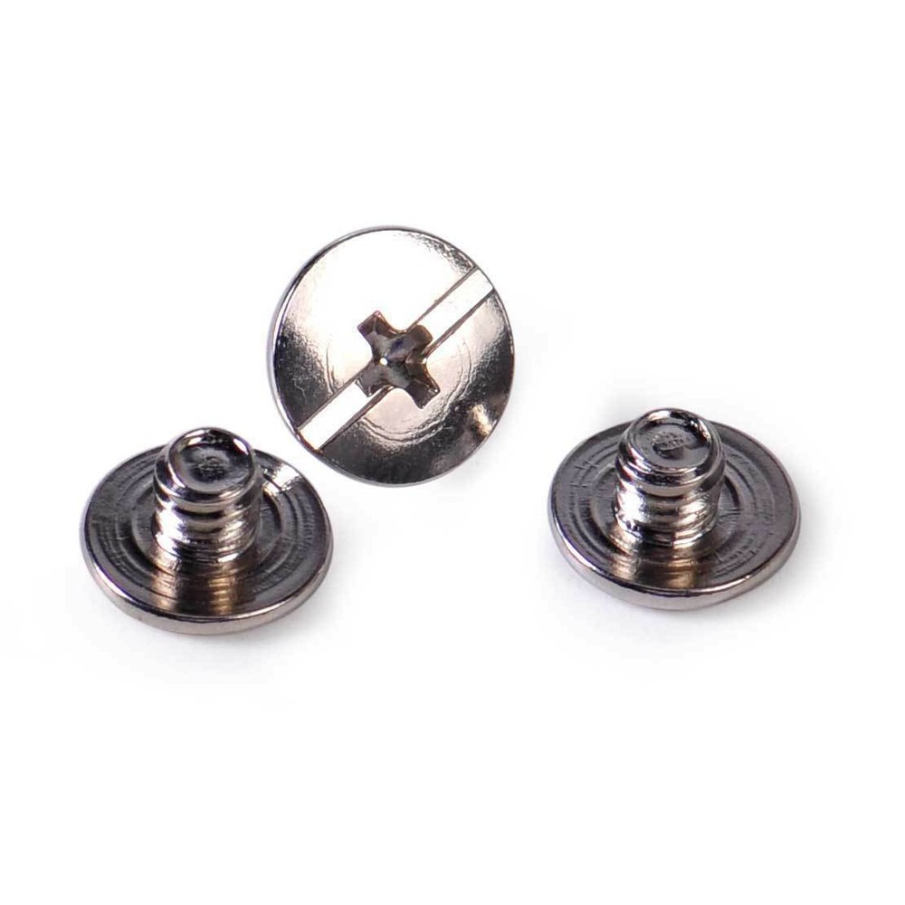 100x Solid Binding Screw Stud Button Nail Rivets Leather Belt Bag Wallet Craft