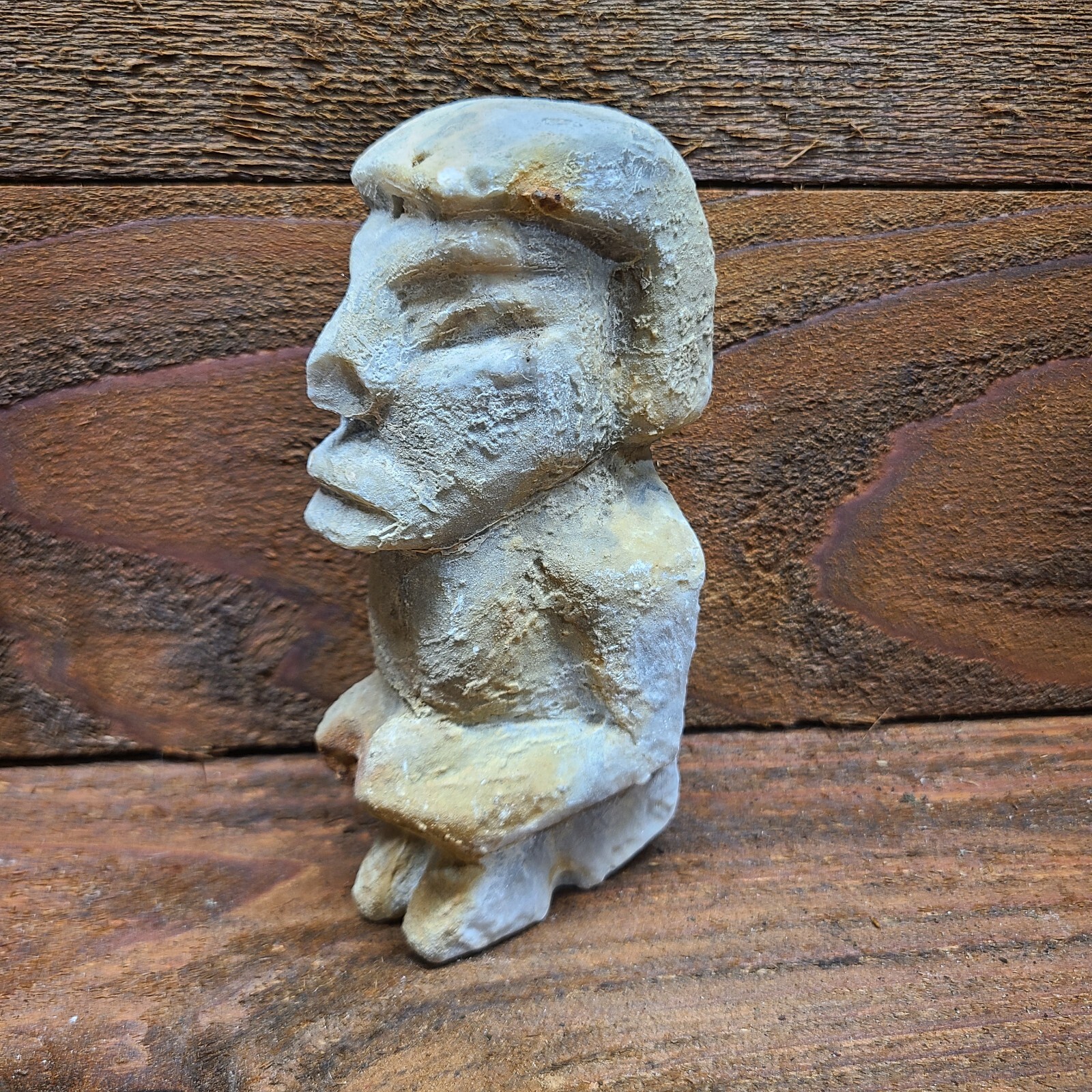 pre-columbian ancient Carved Stone Figure
