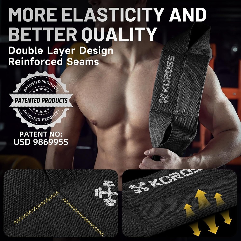Patented Obsidian Weight Lifting Bench Press Band - Safe & Efficient Training