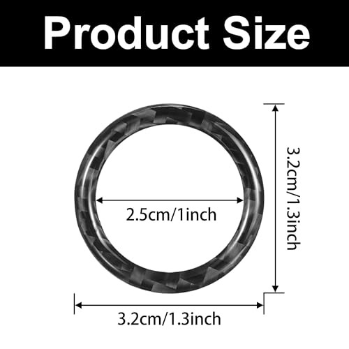 Car Engine Start Stop Button Ring Cover Compatible with BMW 3 Series E90 328i