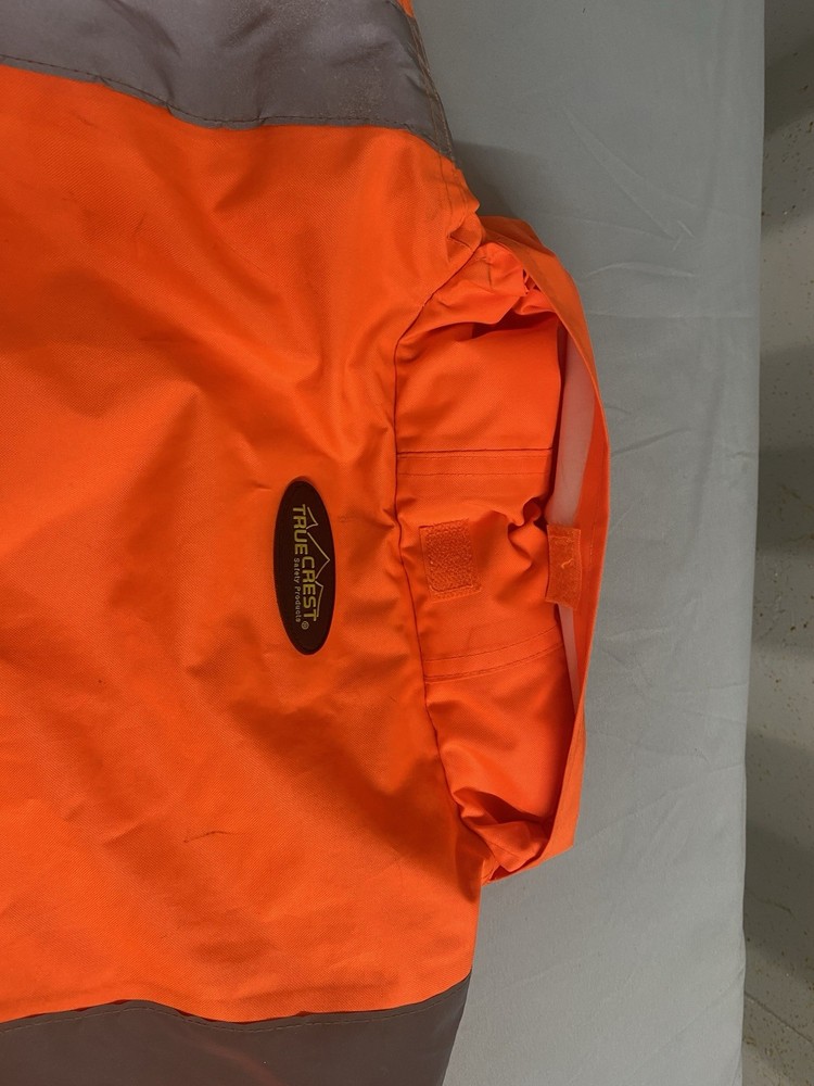 TrueCrest Industrial Protective Safety Jacket Orange Black Gray