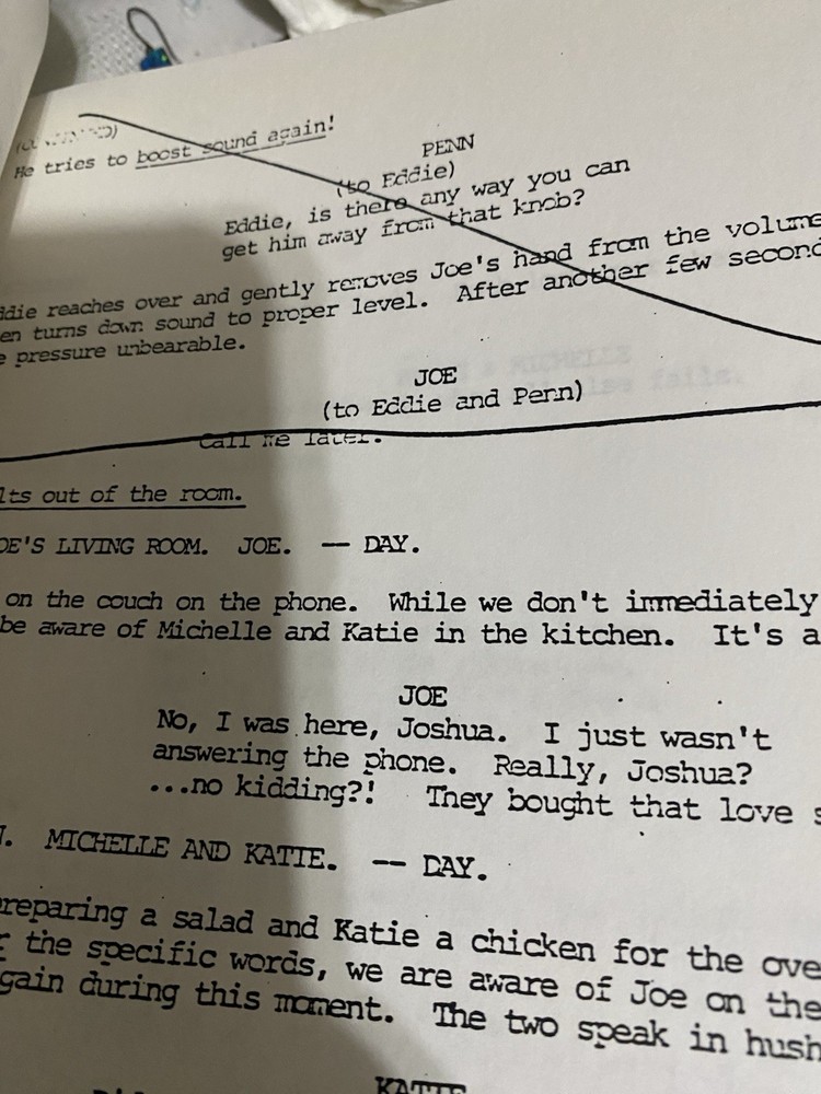 “All That Jazz” First Draft Studio Script With Changes