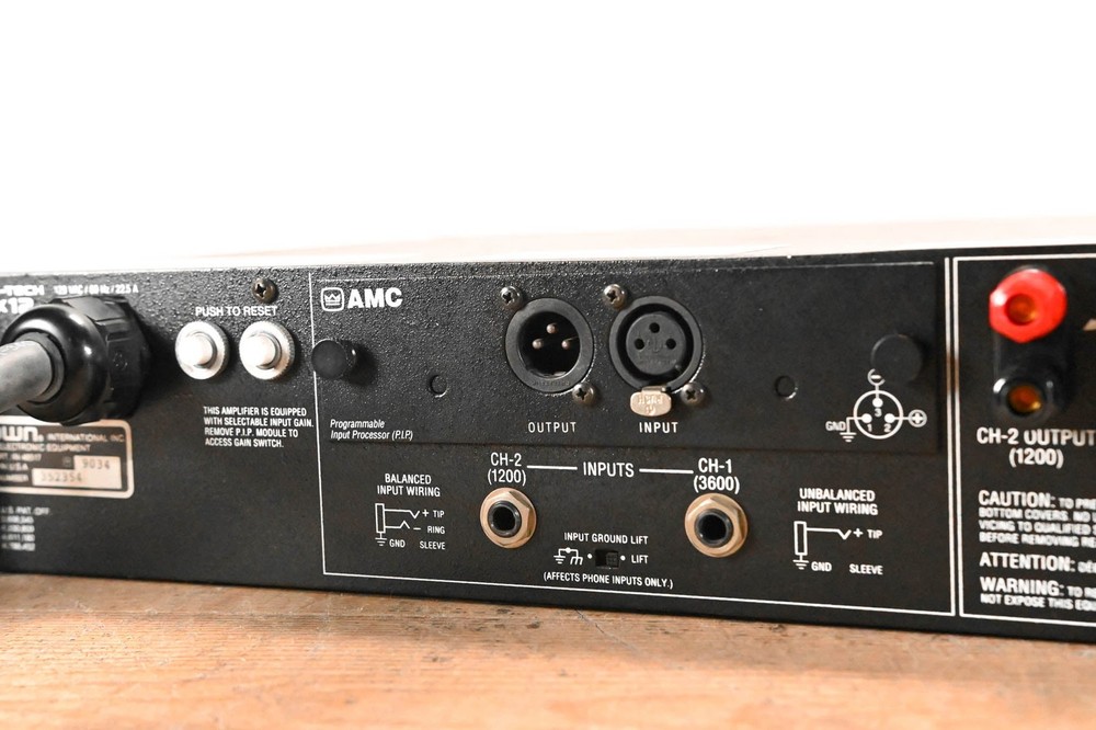 Crown Macro-Tech 36x12 2-Channel Power Amplifier CG01VRX