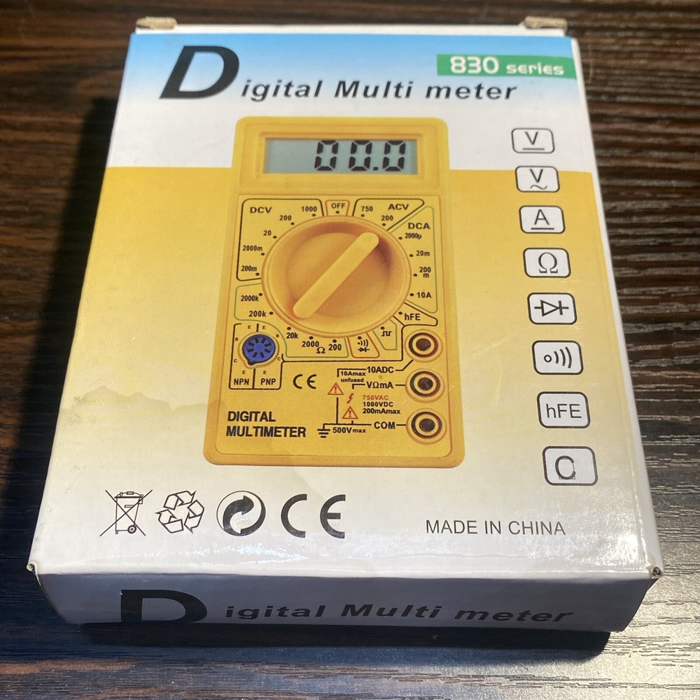 New Series 830 Digital Multi Meter Tester Color Yellow