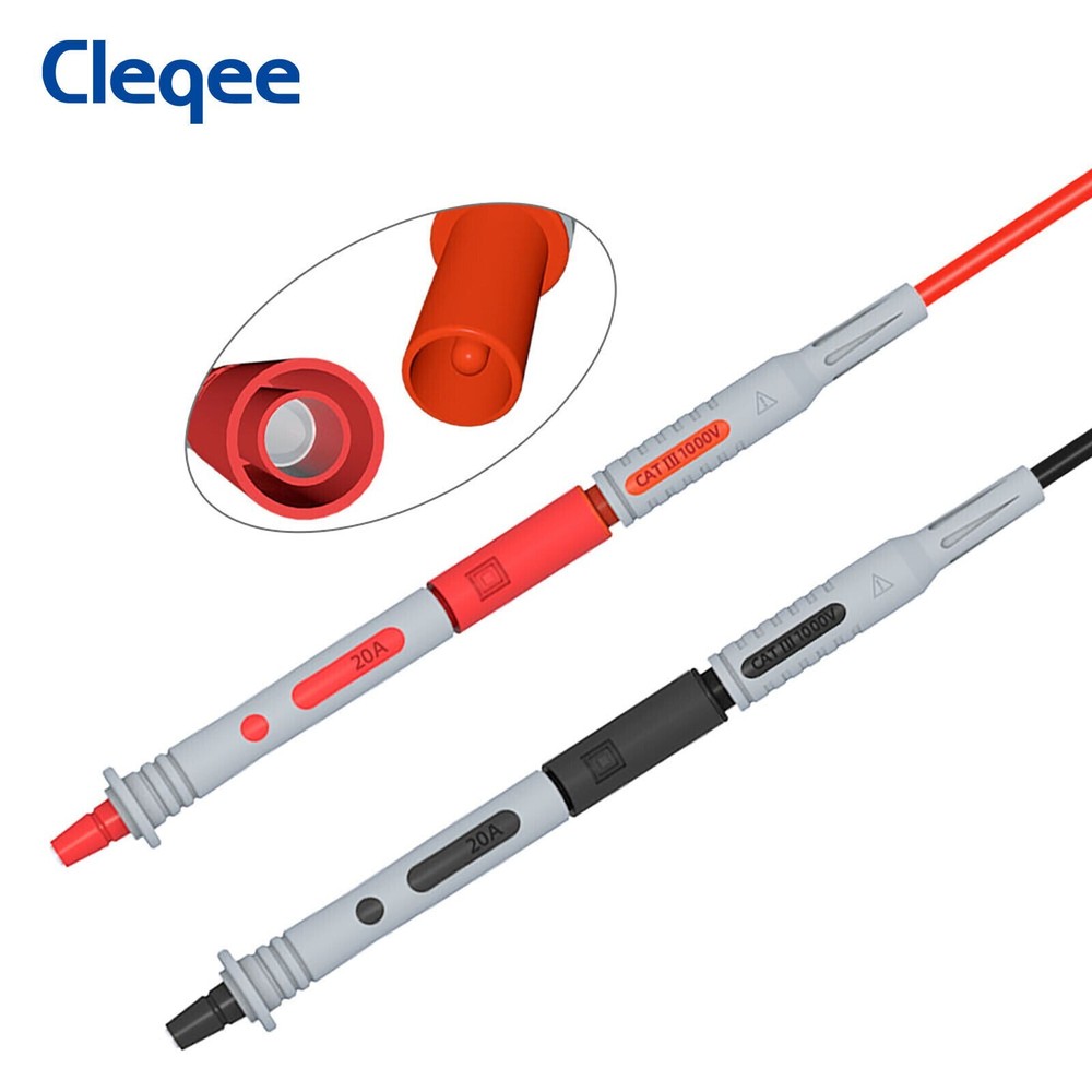 Test Lead Kit Alligator Clip Probe Plug Set + Case for FLUKE Multimeter/Tools