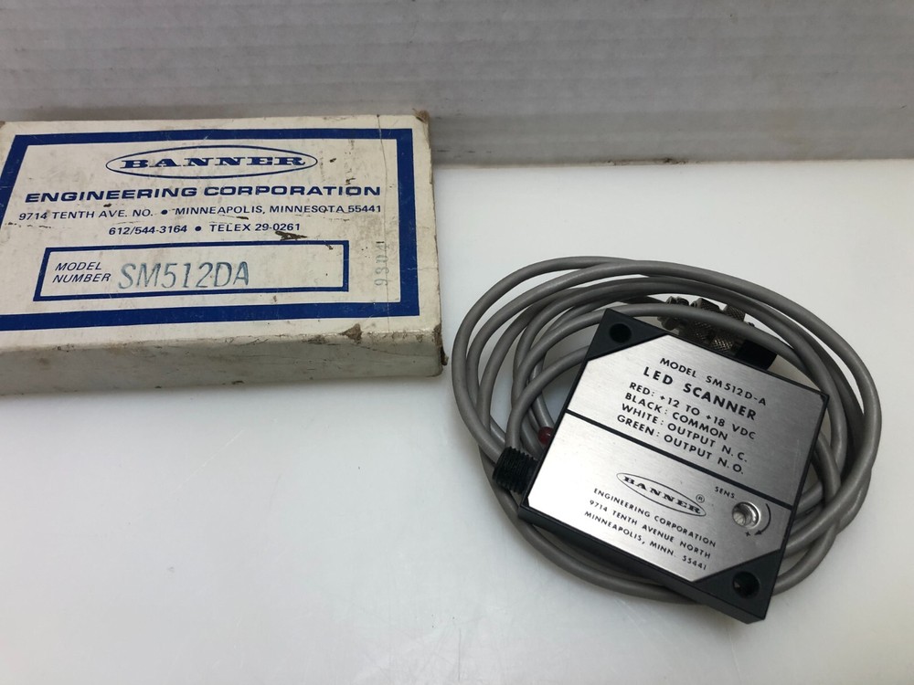 New Banner SM512DA LED 扫描仪-