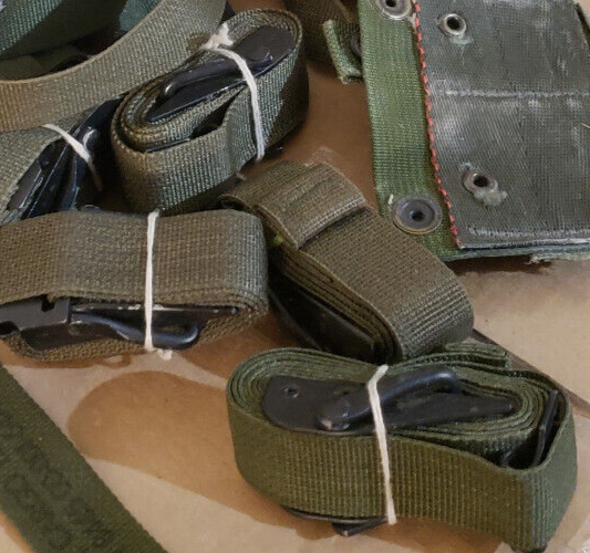 2 each order US Army ALICE Straps, Cargo Tie-Down- Genuine US Issue - Unissued