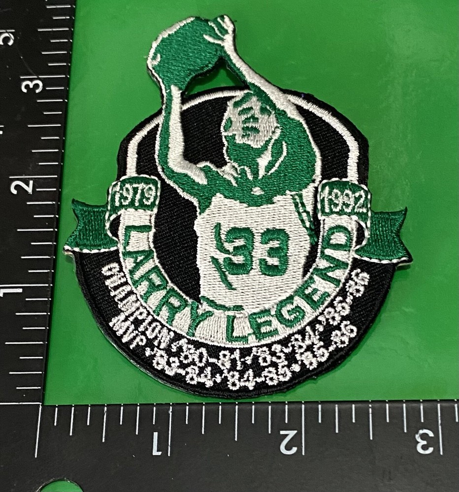 LARRY THE LEGEND BOSTON CELTICS IRON ON PATCH.☘️🏀