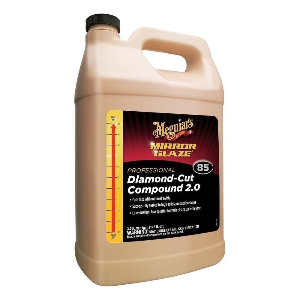 Meguiar's M8501 Meguiars "Diamond Cut" Compound,White, 1 Gallon