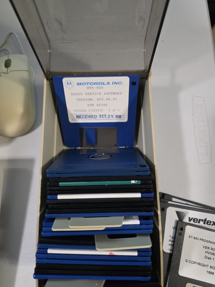 36 3.5" 720K Floppy Disk Lot Motorola Radio Programming Software
