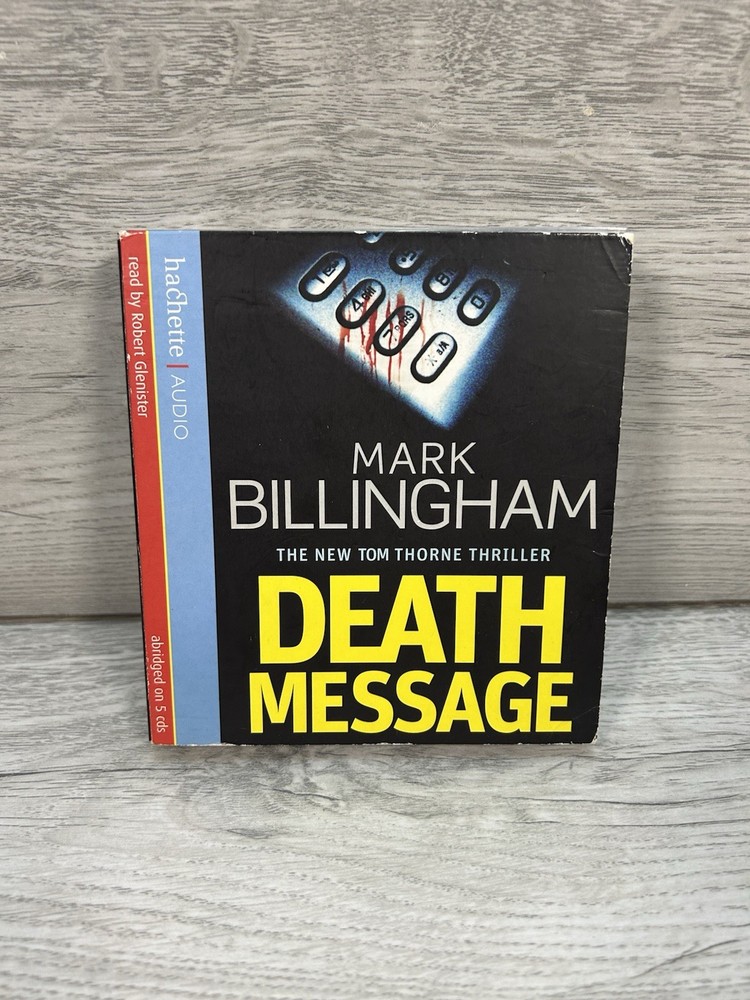 MARK BILLINGHAM - DEATH MESSAGE - ABRIDGED AUDIO CD BOOK 5 CDs 6 Hours