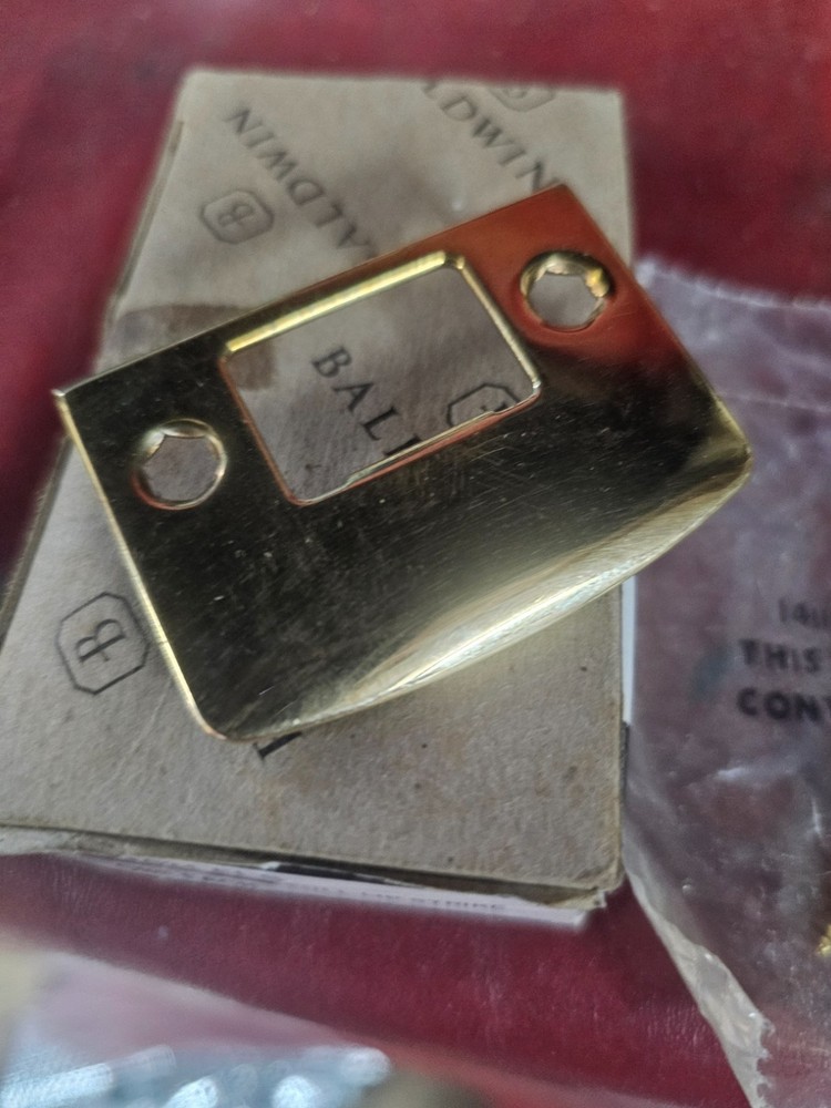 Baldwin Replacement Latch Full Lip Strike Plate ONLY 5510.031 FLS Solid Brass
