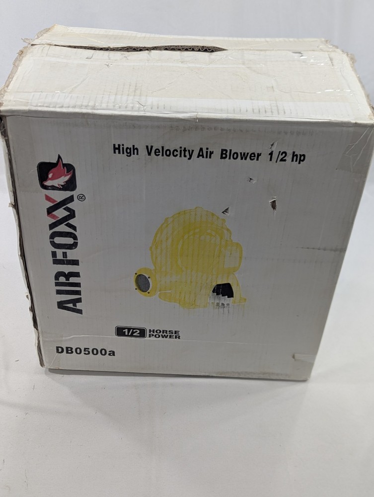 New Open Box AIRFOXX 1/2 HP 500 CEMDB0500a WORKSHOPBLOWER / SPOT C0OLER