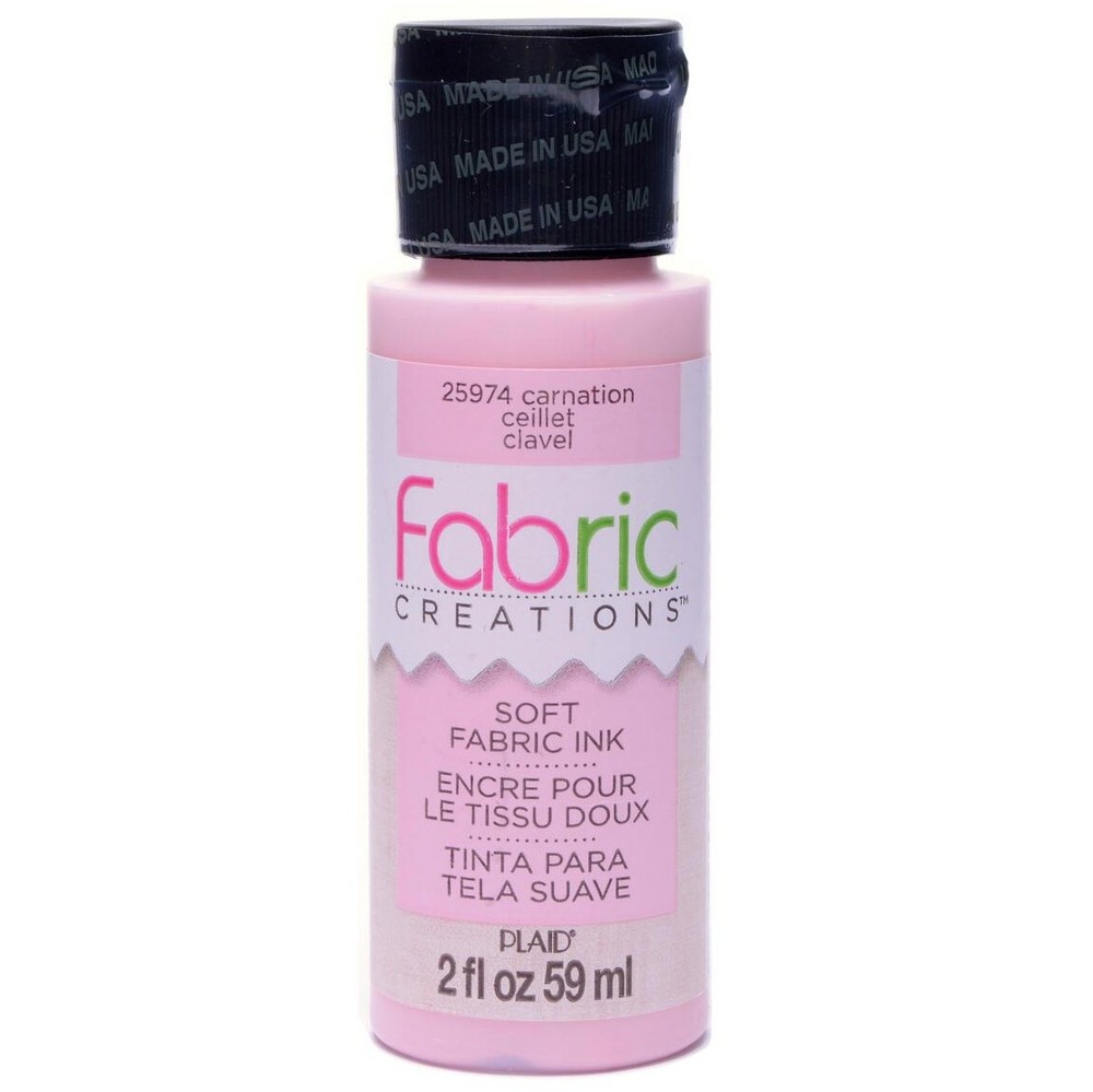 Plaid Fabric Creations Soft Fabric Ink 2oz.-Carnation
