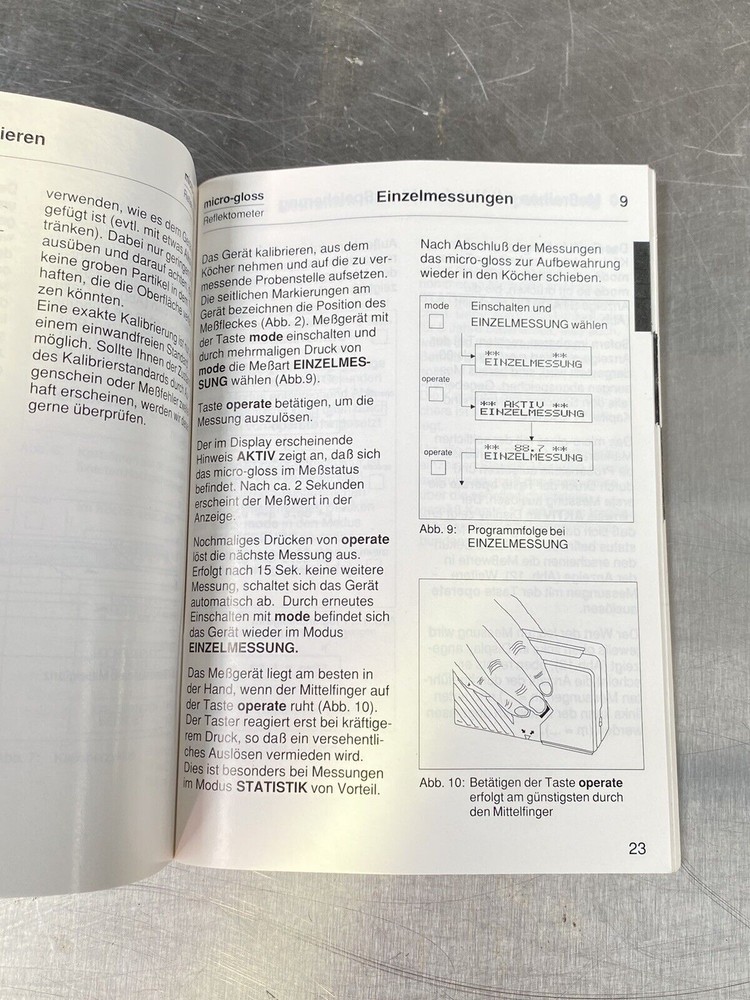 Gardner Micro-gloss Geometry 20 60 85 - Users Manual / Guide Book