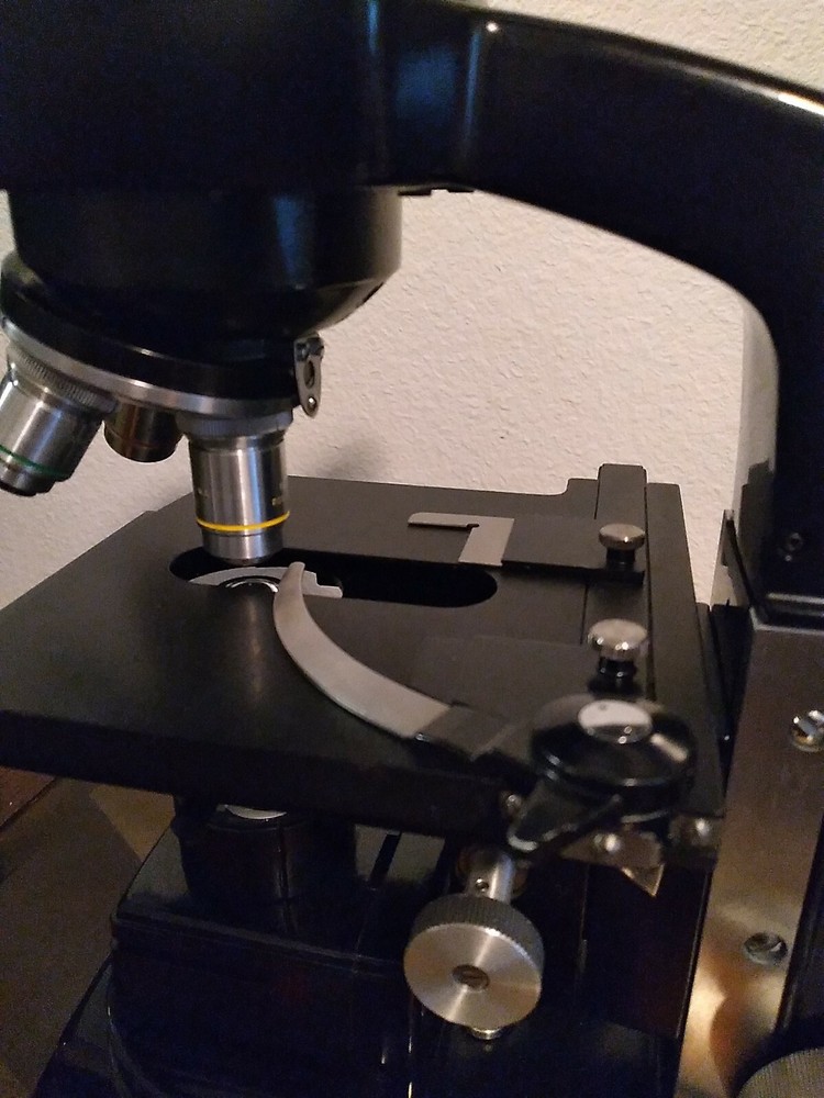 Vintage Bausch & Lomb 3 Objective Microscope – 10x, ,43x, 97x Nice