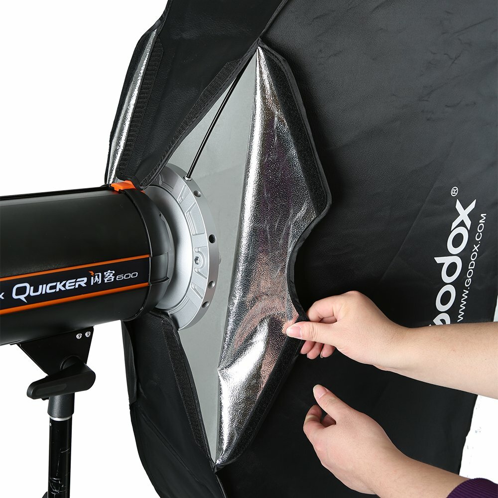 Godox 35x160cm Softbox Bowens Studio Strobe Flash Light With Honeycomb Grid US