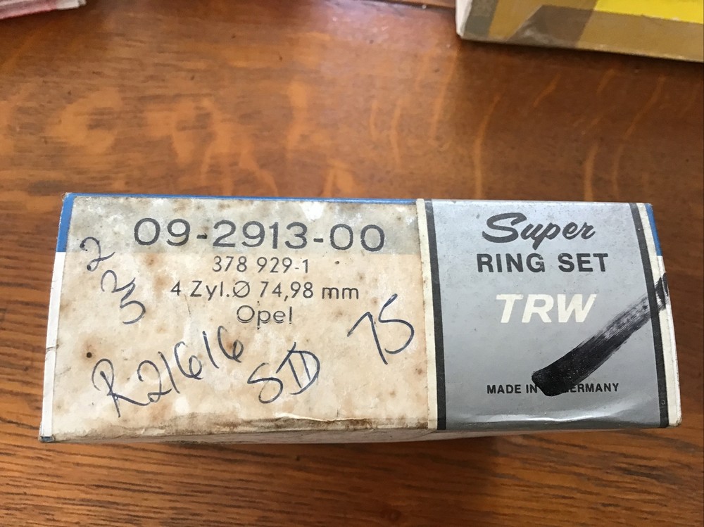 Opel 1078cc Kadett Std Ring Set 75mm Bore 2/2/5 Layout 1966/71