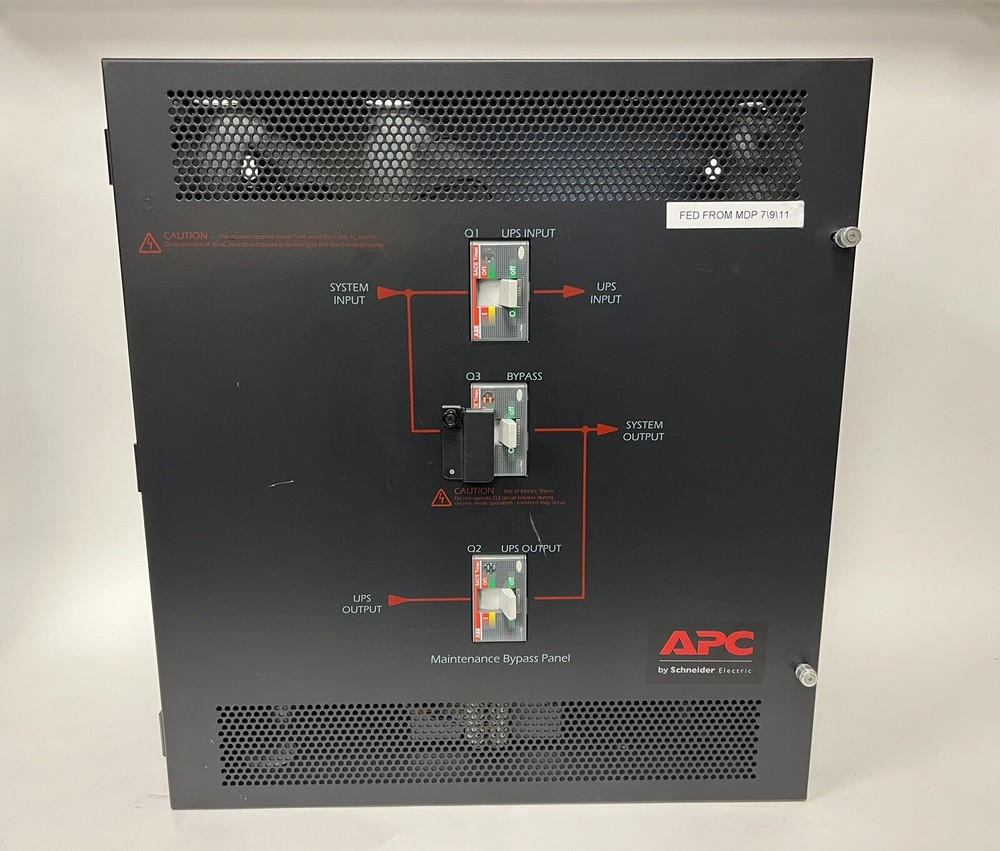 APC 30KVA 208V SBPSU20K30F-WP UPS Maintenance Bypass Panel Wallmount