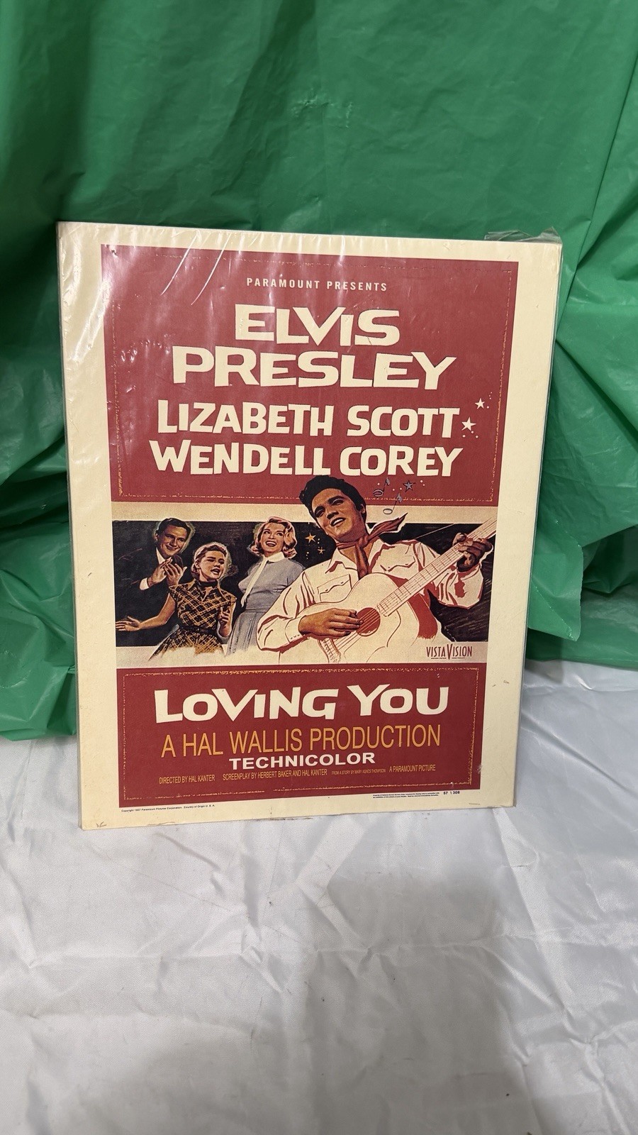 Vintage Elvis Presley Loving You 1957 Original Movie Poster Paramount