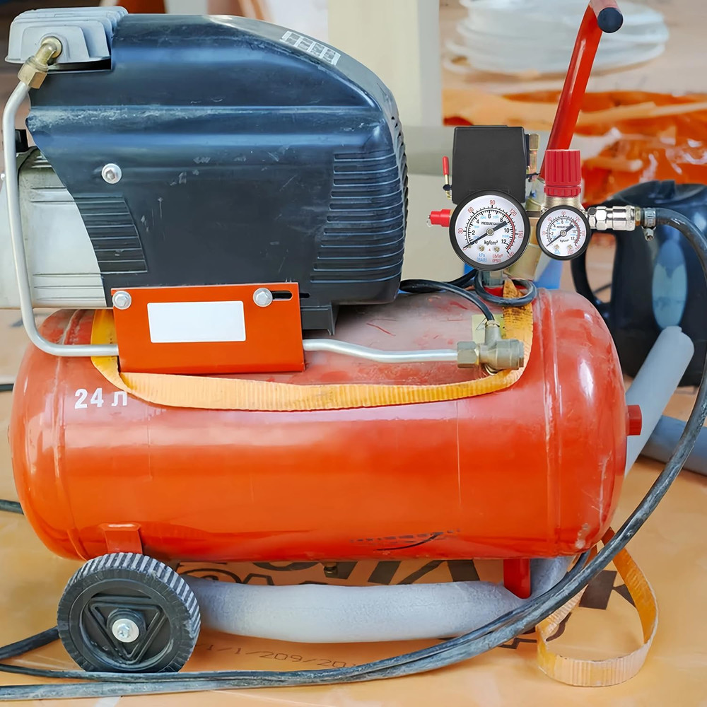 Air Compressor Pressure Switch Control Valve, 90-120PSI Pressure Regulator with