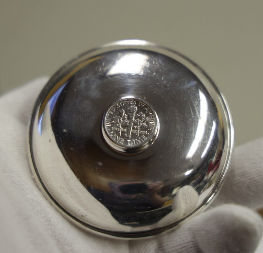 Antique Baldwin & Miller B&M 1957 Roosy 10c Sterling Bowl/Trinket Dish #759