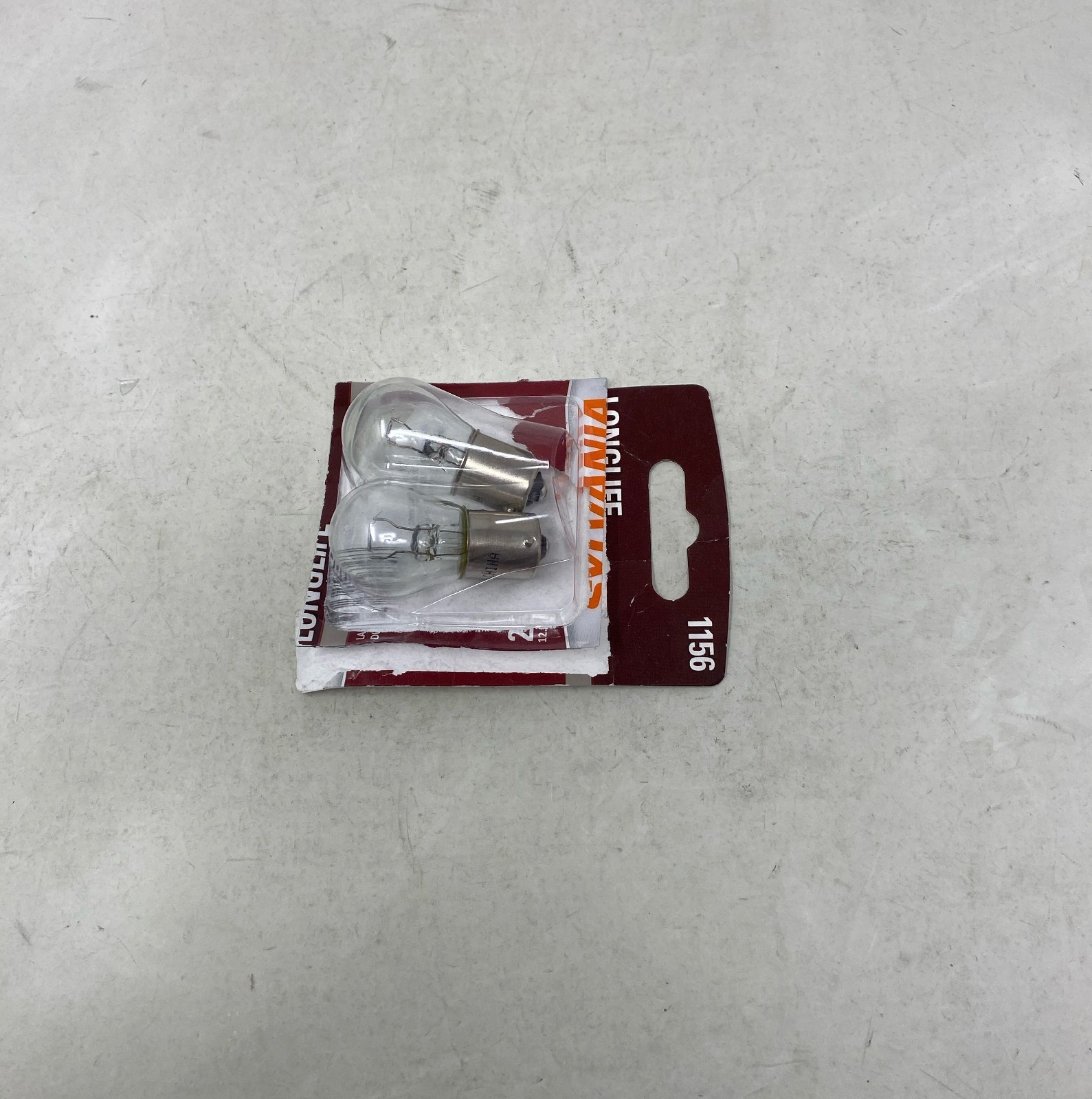 SYLVANIA 1156 Long Life Miniature Bulbs 2-Pack - Clear, 12V Standard