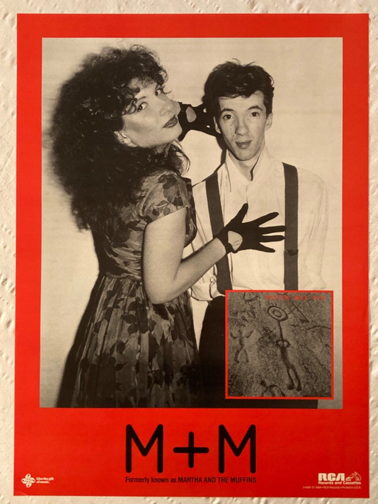 Martha And The Muffins M+M 1984 Promo Poster Mystery Walk