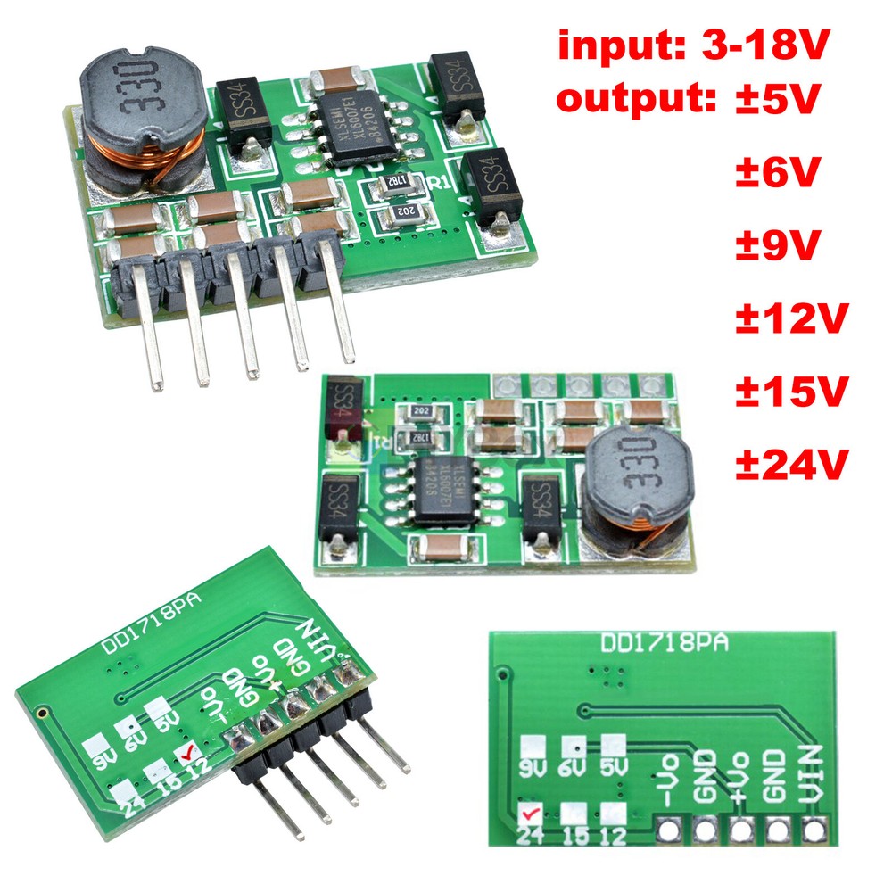 DC-DC Step-up Boost Converter Module ±5V ±9V ±12V ±15V ±24V Output Power Supply
