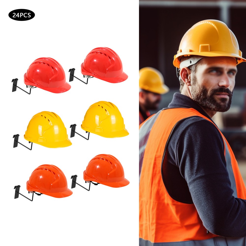 24 Premium Iron Hat Racks - Space-Saving Wall Mount Hang Display Hooks