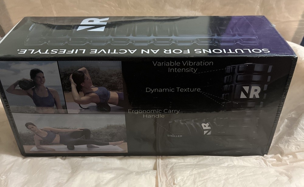 Nextrino NextRoller 3-Speed Variable Vibration Intensity Massage Foam Roller NIB