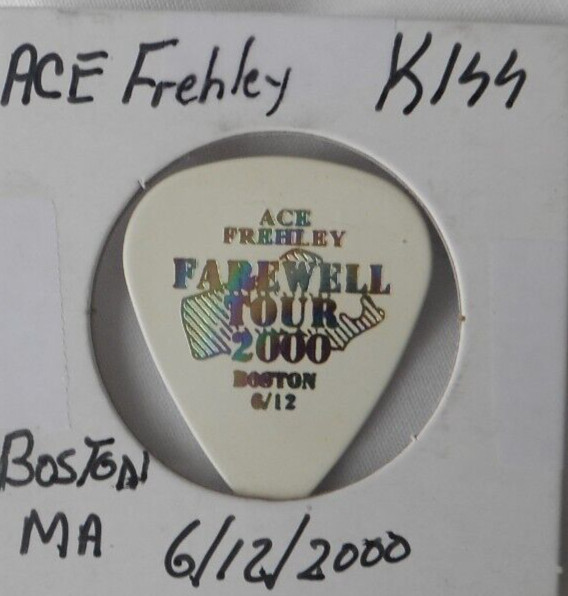 Kiss  Ace Frehley Guitar Pick Farewell Tour Boston Massachusetts June 12,2000
