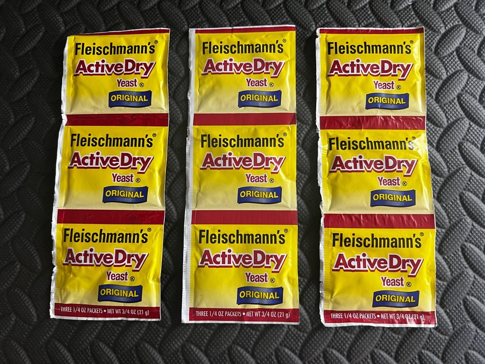 9 Packs Yeast Active Dry 0.75-Ounce Packets