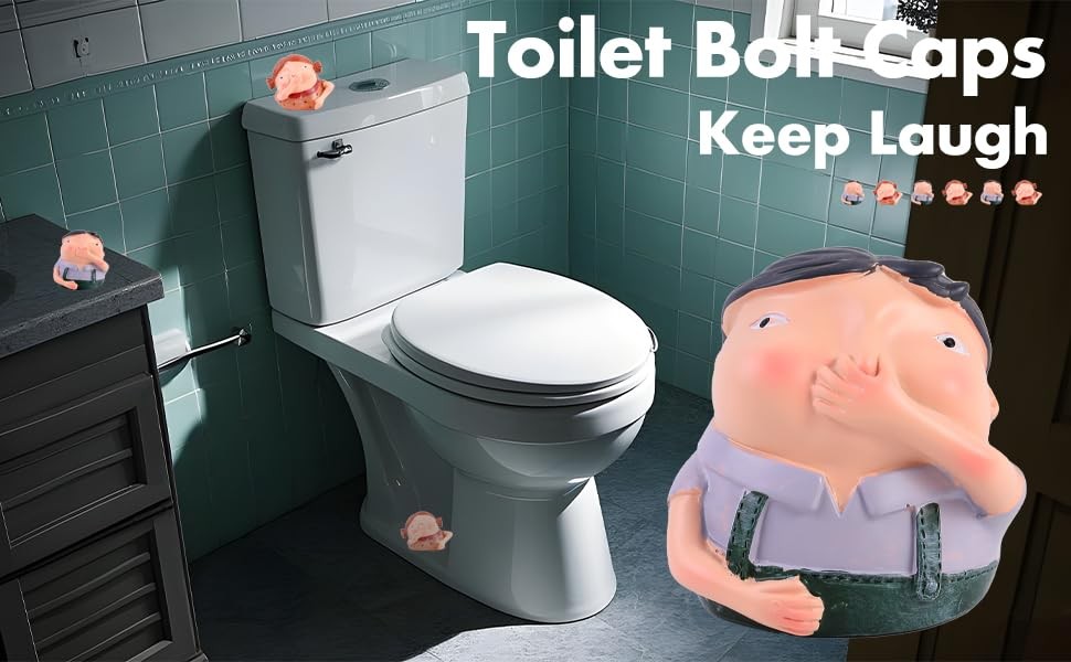 Decorative Toilet Bolt Covers Universal Caps for Bathroom Hardware 2P