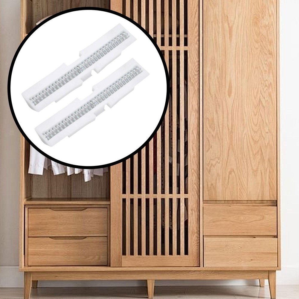 2x Bifold Door Slide Guide for Wardrobe Doors Tool Lightweight Hardware