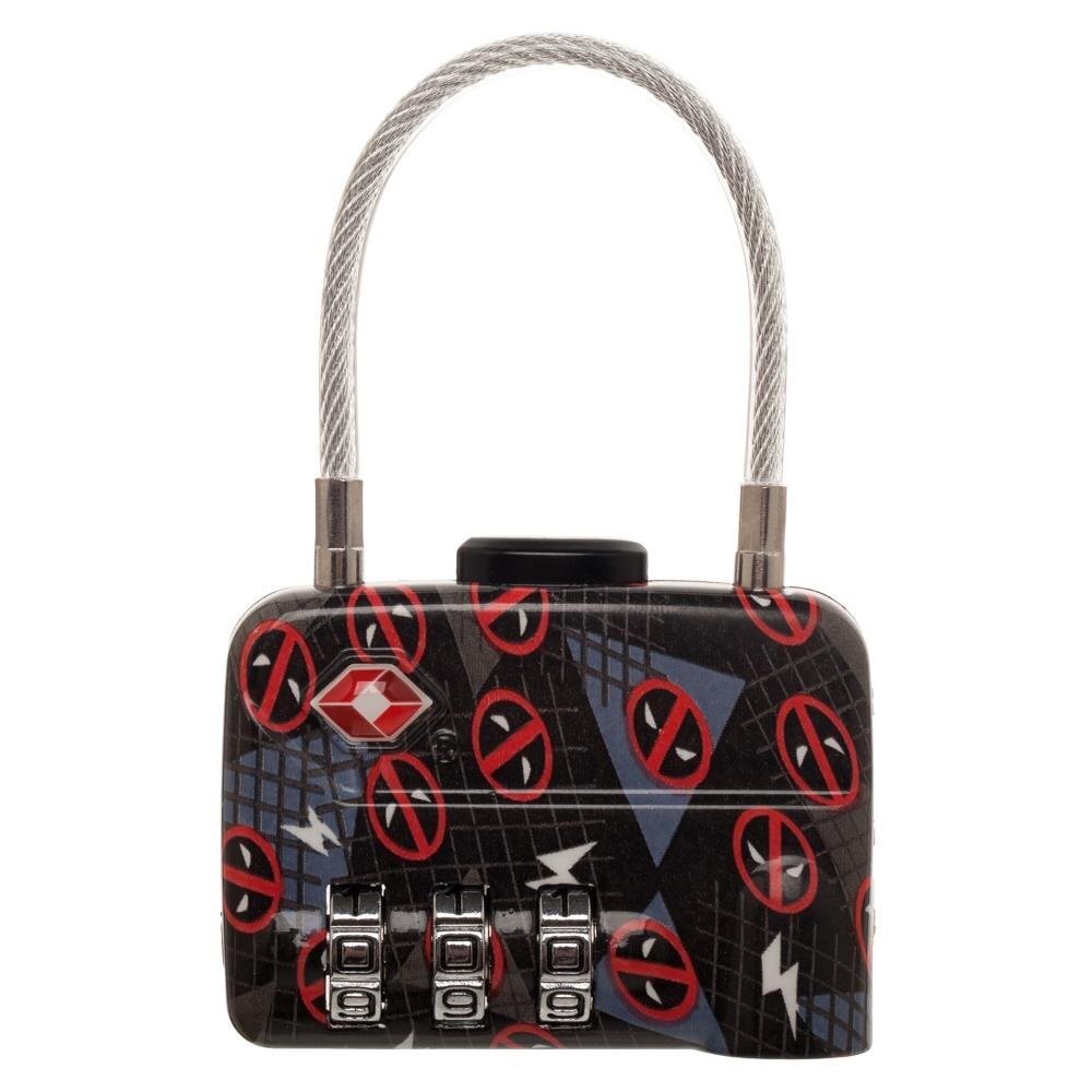 Super Hero Combination Cable Lock Travel Luggage MARVEL Comics Deadpool