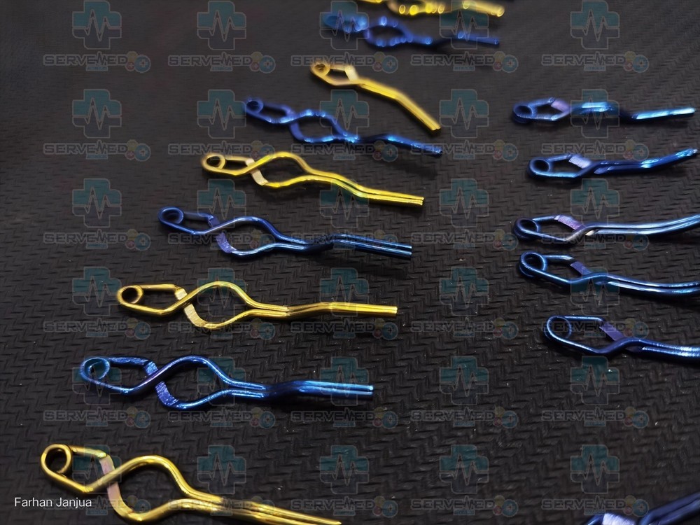 Aneurysm clips Neurosurgery 20-pcs Set In titanium