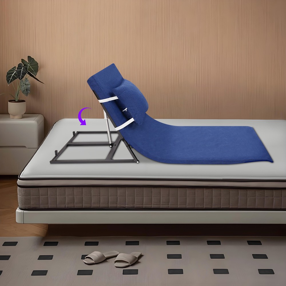 Electric Lifting Bed Backrest 2-80° Adjustable Back Rest Support For Elderly US