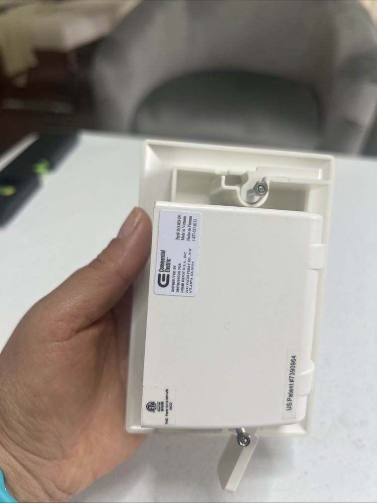 Interteck Low Voltage Recessed Cable Plate Part # 5018-WH-VN