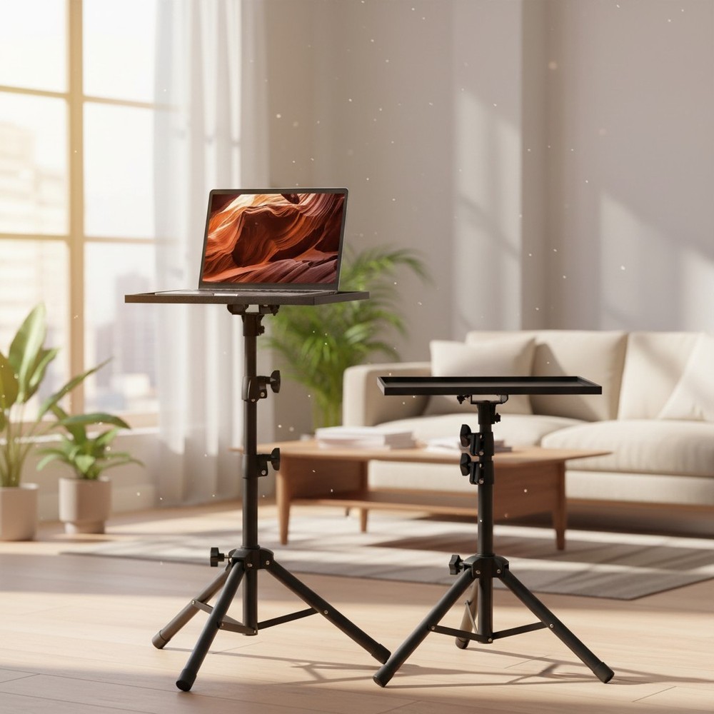 Versatile Height Adjustable Tripod Stand 26-51 Inches for Projectors & Laptops