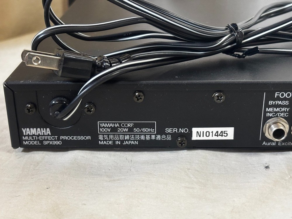 Yamaha SPX990 Professional Multi-Effect Processor New battery
