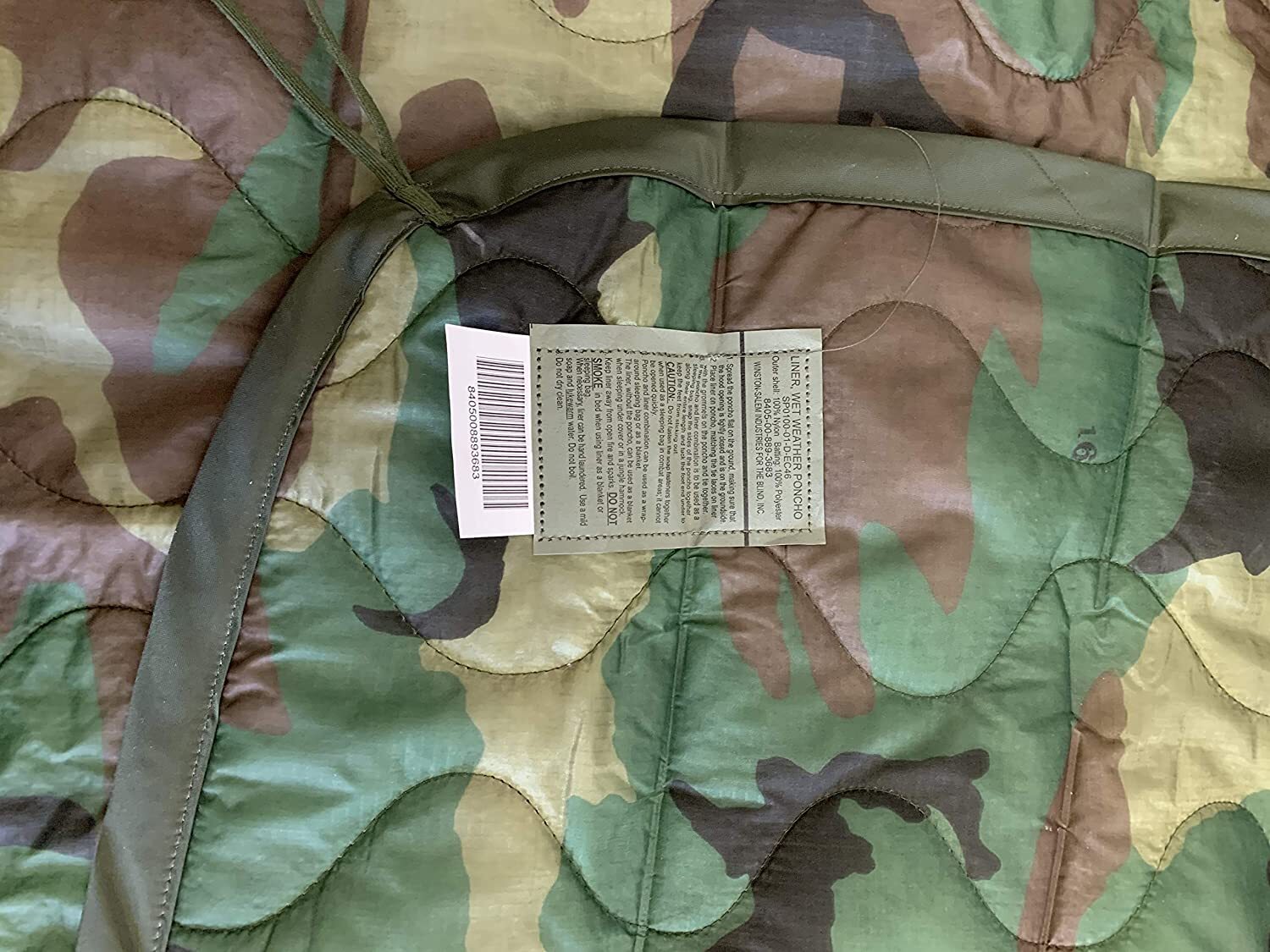 USGI Authentic Poncho Liner Woodland Camo Original US Military Issue