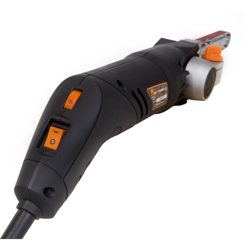 Variable Speed Belt Sander Auto Tracking Tool Free Change Dust Attachment New